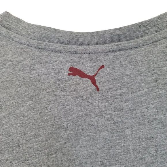 Puma Short Sleeve TShirt Mens Size L Heather Gray - Picture 8 of 11